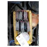 BIN W/ SMALL ELEC. FANS AND WASHERS