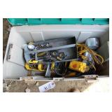 TOTE OF TOOLS FITTINGS AND MORE