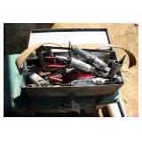 TOTE W/ A LARGE ASSORTMENT OF SNAP ON TOOLS