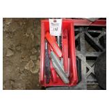 BIN W/ RAZOR BLADES AND HOSE CUTTERS