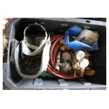 TOTE OF ASSORTED WELDING SUPPLIES