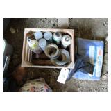 CRATE OF PAINTS, LIQUIDS AND MORE