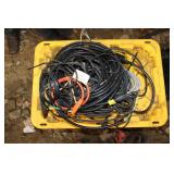TOTE OF ELECTRICAL CORDS (PARTS)