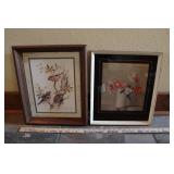 TWO PIECES OF SIGNED ARTWORK