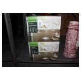 (2) BOXES OF CANOPY CHRYSTAL MARTINI GLASSES