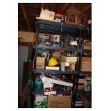 SHELF & CONTENTS - BATTERY CHARGERS, BOCCE & MORE