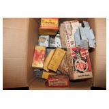 BOX OF ELECTRICAL BOXES & SWITCHES