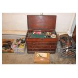 MACHINIST BOX W/ CONTENTS