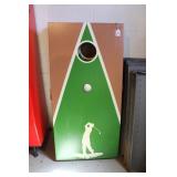 (2) GOLF INSPIRED CORN HOLE BOARDS