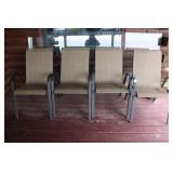 (4) PATIO CHAIRS
