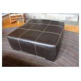 LEATHER OTTOMAN
