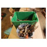 BOX OF FILES, RASPS, DRILL BITS & MORE