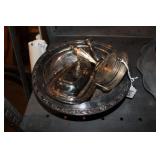 ONEIDA BOWL, BUTTER DISH W/ COASTERS & S&P