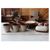 SANGO NOVA BROWN CHINA SET