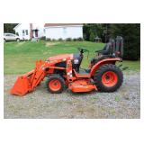2017 KUBOTA B2601HSD 4X4 DIESEL COMPACT TRACTOR