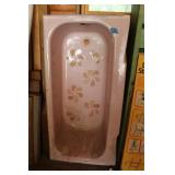 PINK CAST IRON TUB