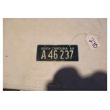 1959 SOUTH CAROLINA BIKE VANITY PLATE