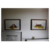 (2) PCS OF SIGNED BARN ARTWORK
