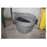 (2) GALVANIZED TUBS W/ CONTENTS