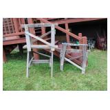 (4) ASSORTED SAWHORSES