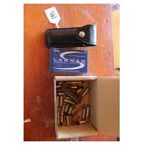 COLONIAL FOLDING KNIFE W/ SHEATH & BOX OF ASSORTED