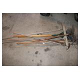 ASSORTED RAKES & HOES