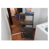 PLASTIC SHELF & CONTENTS