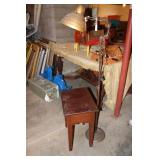 END TABLE AND FLOOR LAMP
