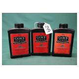 (3) GOEX FF BLACK POWDER 2.75LBS W/ CONTAINERS