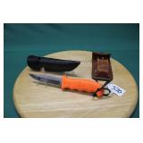 CUTCO FISH KNIFE & CASE SHEATH W/ BLADES