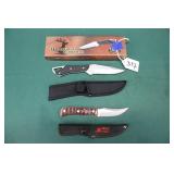 (2) FROST CUTLERY FIXED BLADE KNIVES