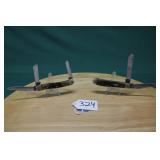 (2) CASE FOLDING KNIVES