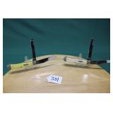 (2) CASE FOLDING KNIVES