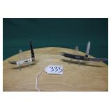 (2) CASE FOLDING KNIVES