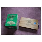 TIN AND CIGAR BOX