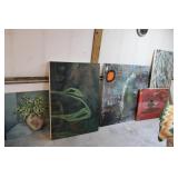 (5) PCS. OF ABSTRACT ART