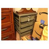 METAL ORGANIZER AND 48" TOWER FAN