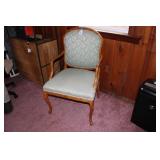 ORNATE UPHOLSTERED CHAIR