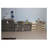 (3) ORGANIZERS W/ CONTENTS