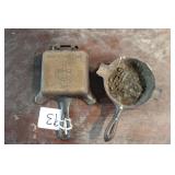 GRISWOLD #770 SQUARE ASHTRAY & FIRE PLACES MARTIN
