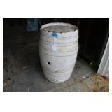 WHITE WOODEN BARREL