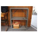 METAL SHELF W/ CONTENTS