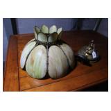 SLAG GLASS LIGHT FIXTURE