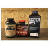 (3) CONTAINERS OF SMOKELESS POWDER (NOT FULL)