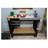 CRAFTSMAN WORK BENCH W/ VISE & CONTENTS