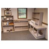 (7) PC WOODEN SHELVING UNIT