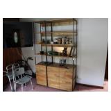 (2) METAL SHELVES