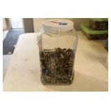 JAR OF ASSORTED 9MM BRASS