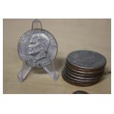 (9) ASSORTED EISENHOWER DOLLARS