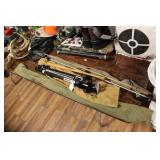 TRI-POD, GUN SOCKS & ITEMS, & MINIATURE BAT